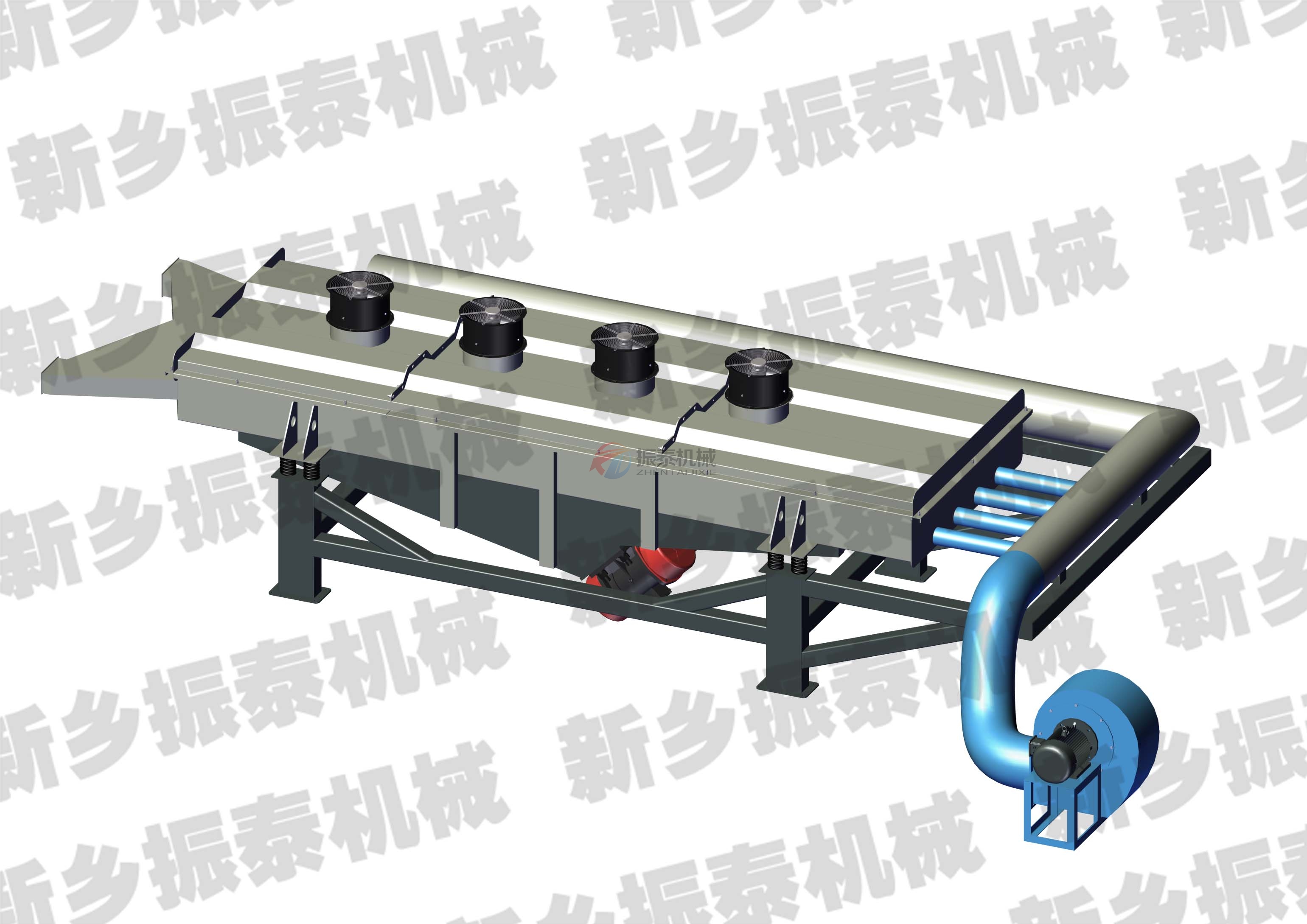 紫蘇籽降溫篩分直線振動篩原理圖紙 紫蘇籽降溫篩分直線振動篩原理圖紙